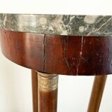 Athenian mahogany and marble side table, Empire style, early 20th century