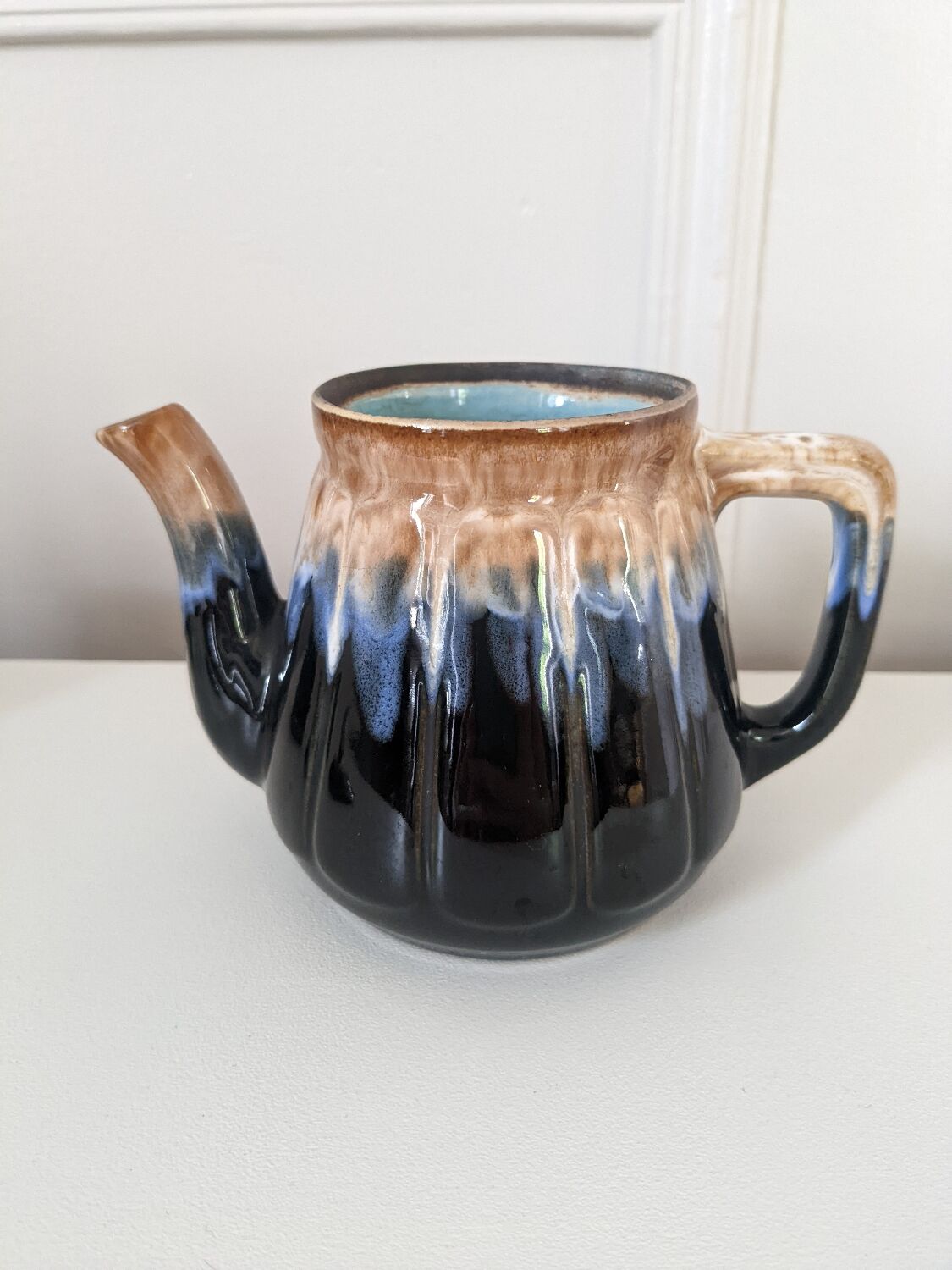 Glazed stoneware coffee maker