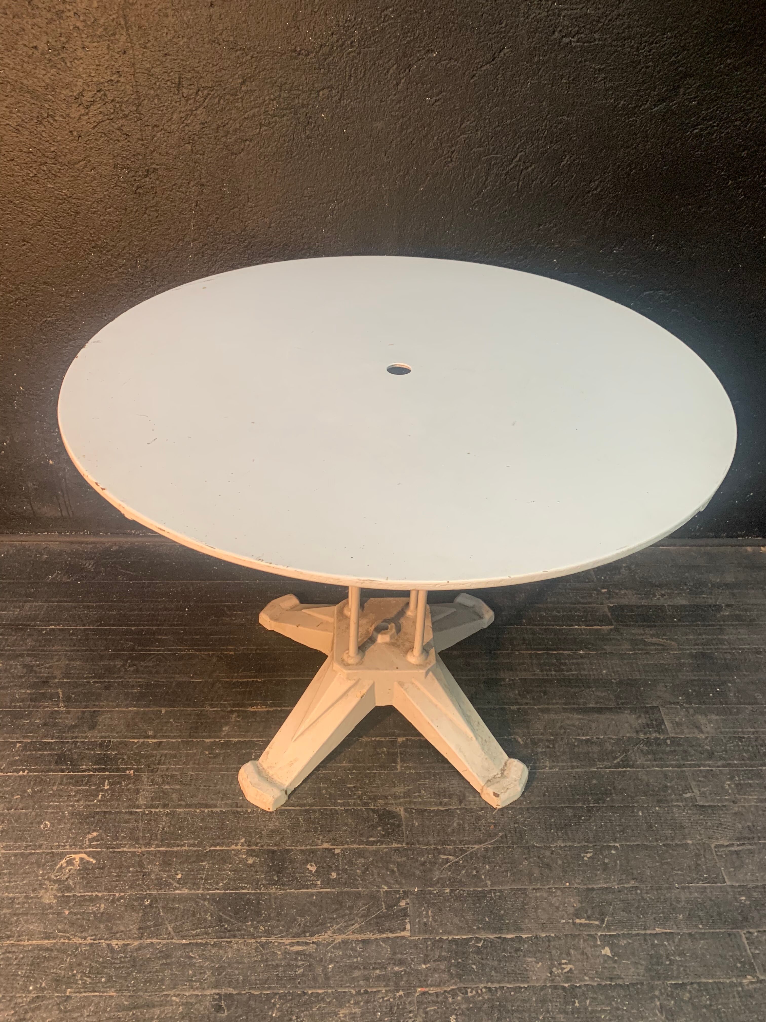 Metal garden table
