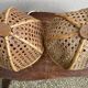 Pair of Italian rattan lamps