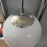 70's chrome design floor lamp shelf