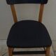 Black and natural wooden bistro chair