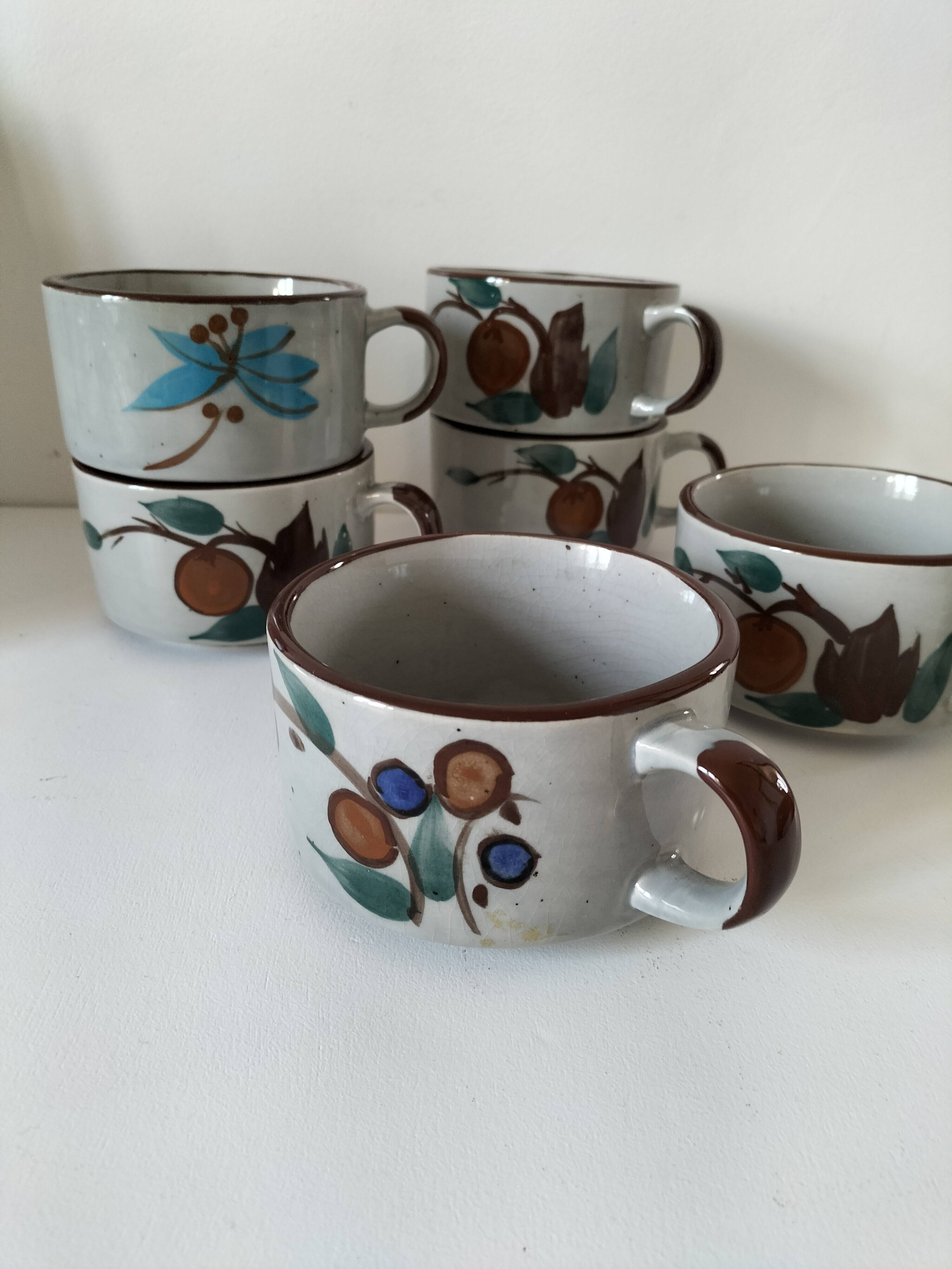 Large stoneware mugs