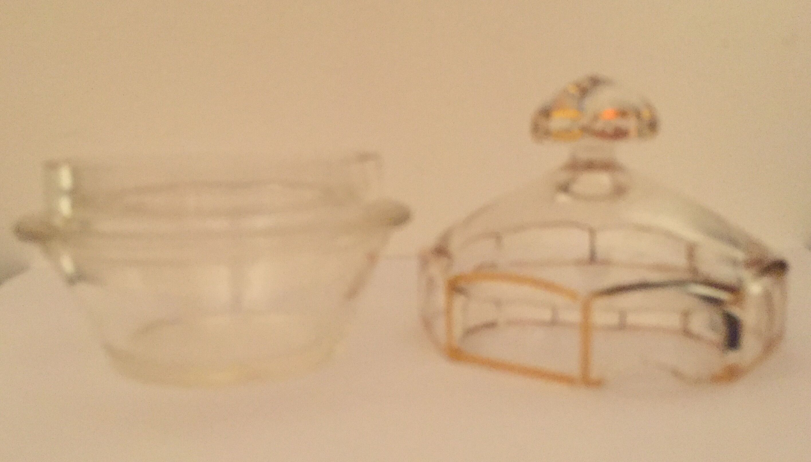 Sugar bowl in crystal