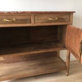 Buffet / Desserte en bois massif vintage, style Art Déco