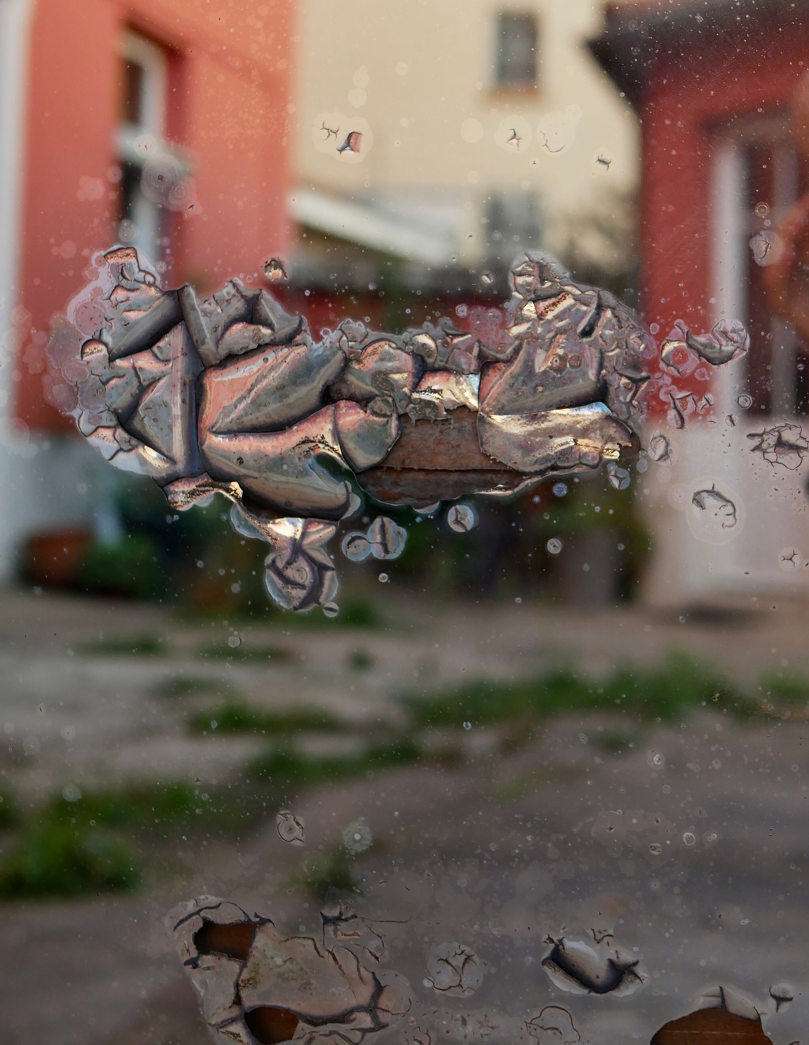 Large old gilded mirror 84x139cm