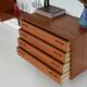 Modular shelving Kai Kristiansen, teak veneer, Danish design 1960s