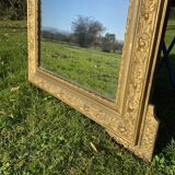 Large antique mercury-gilded mirror from the Napoleon III period