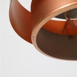 Set of 2 Fog & Mørup / Jo Hammerborg “Juno” pendant lamps / Mid-century Danish modern design / Copper / 1960s / 1970s