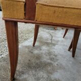 Pair of armchairs bridge era art deco walnut
