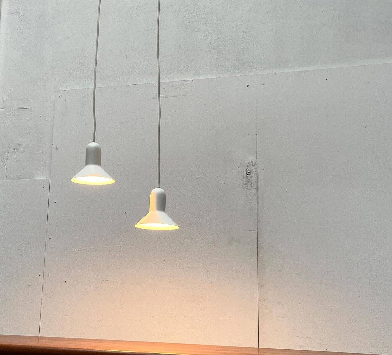 Suspended Lamps Model 1415 Mid-Century Modern Danish by Claus Bondrup and Torsten Thorup for Nordlux, 1960s, Set of 2