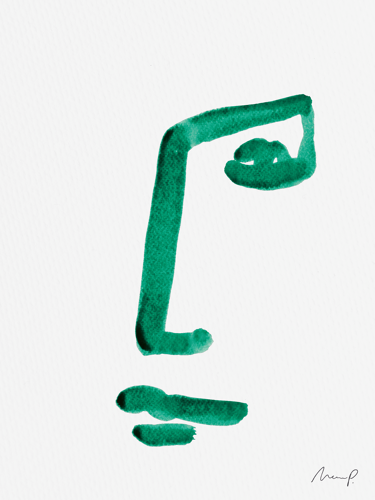 Illustration "Green Portrait 1"