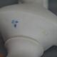 Buste Mademoiselle Brongniart, en biscuit blanc, sur socle rond