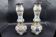 Pair of hand-painted vases "Rouen" Earthenware 1910