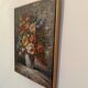 Oil on canvas flower bouquet