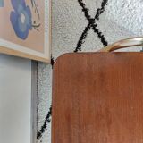 Side table for storing vinyl records