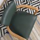 Fauteuil bridge moleskine vert