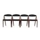 Set of four teak chairs, Danish design, 1970s, designer: Kai Kristiansen
