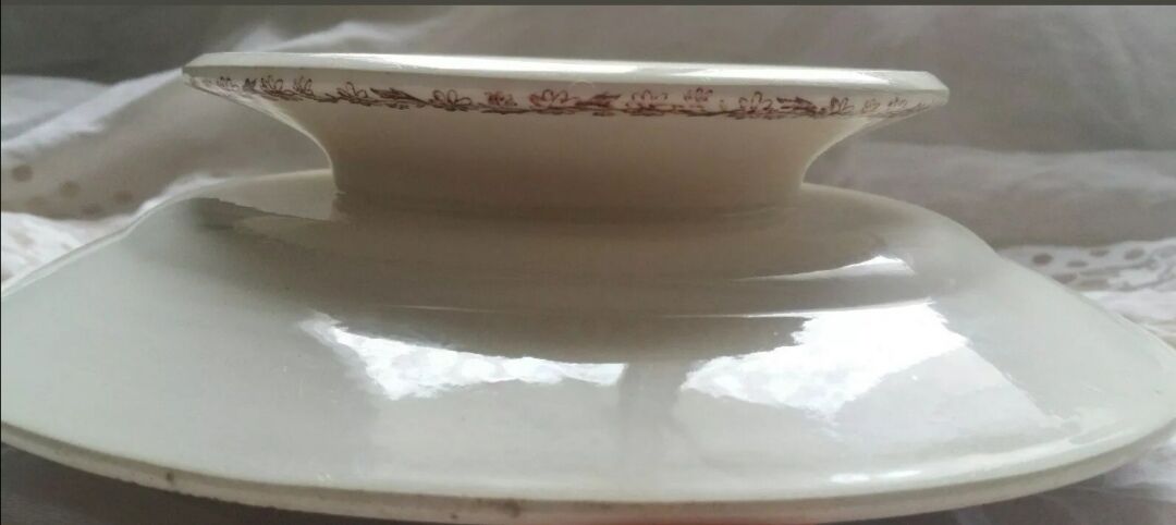 Flower and butterfly footy plate