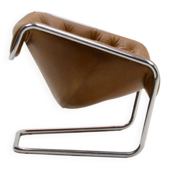 Fauteuil lounge Boxer de Kwok Hoï Chan pour Steiner, années 1970, France.