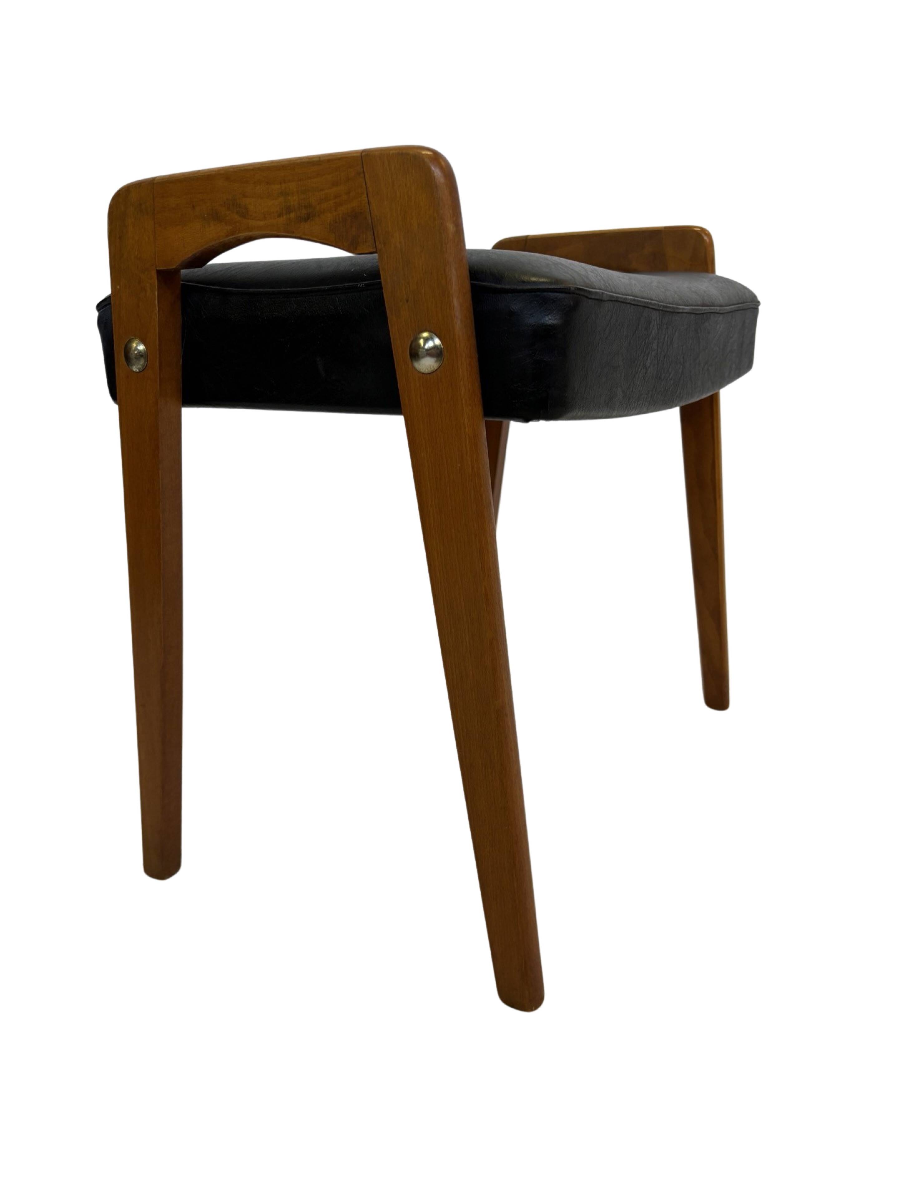 Vintage Footstool Ottoman Danish Design 1960s