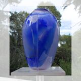 Glassware art vase unsigned handcrafted work