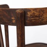 Vintage Wooden Desk Chair 1930s–1950s, Belgian Beech Wood Chair