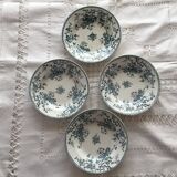 Set of 4 plates of the faience factory of gien