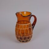 Amber Glass Pitcher