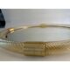 Elegant Round Gold Murano Mirror, Barovier Style