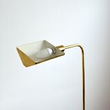 Lamppost / adjustable guided 1970s vintage gilded brass