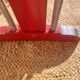 table de bistrot, bois et aluminium
