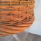 Cache pot 43 cm panier rotin vintage ep 1960