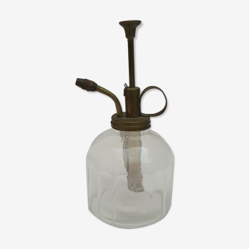 Vaporisateur vintage en verre et en laiton