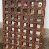 Original wooden mirror with braces
