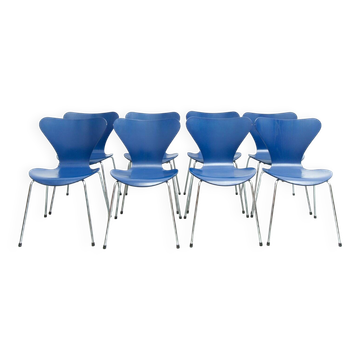 Set of 8x Series 7 chairs by Arne Jacobsen for Fritz Hansen, 1950s