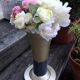 Blue and gold tulip vase in enamelled art deco style / 30s-40s