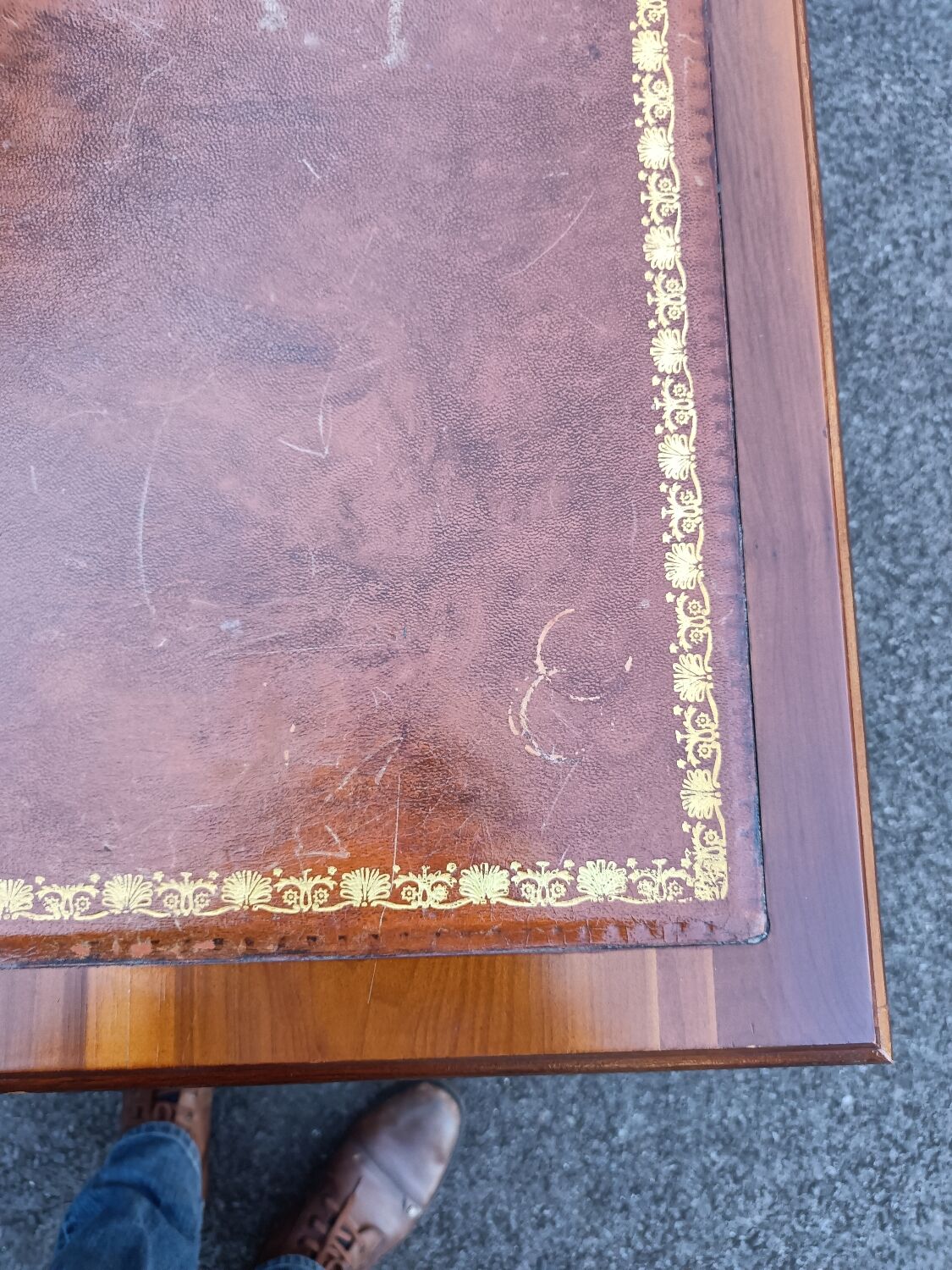 Old vintage English revolving bookcase