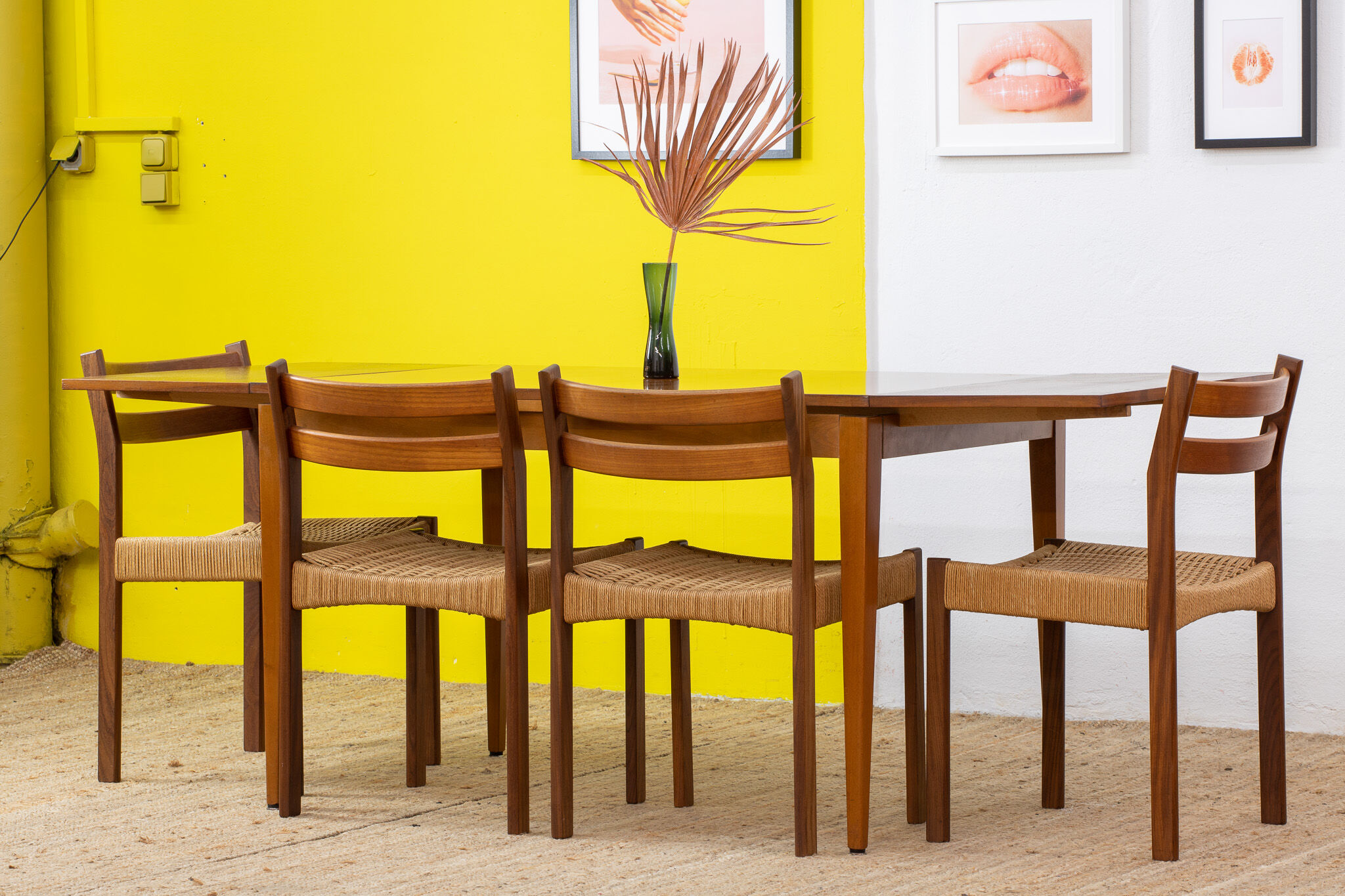 Vintage scandinavian table – 120 cm