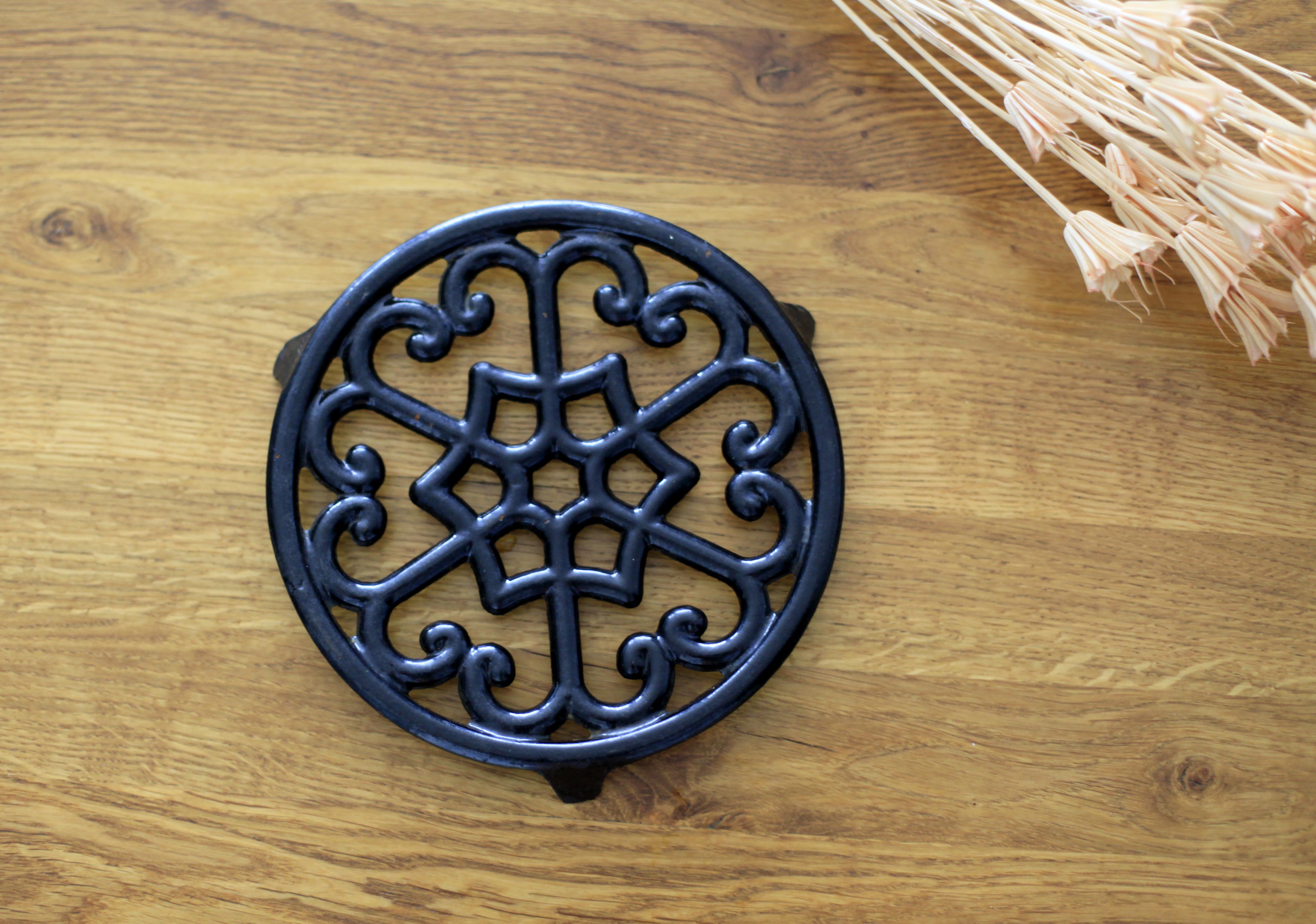 Old cast iron underside