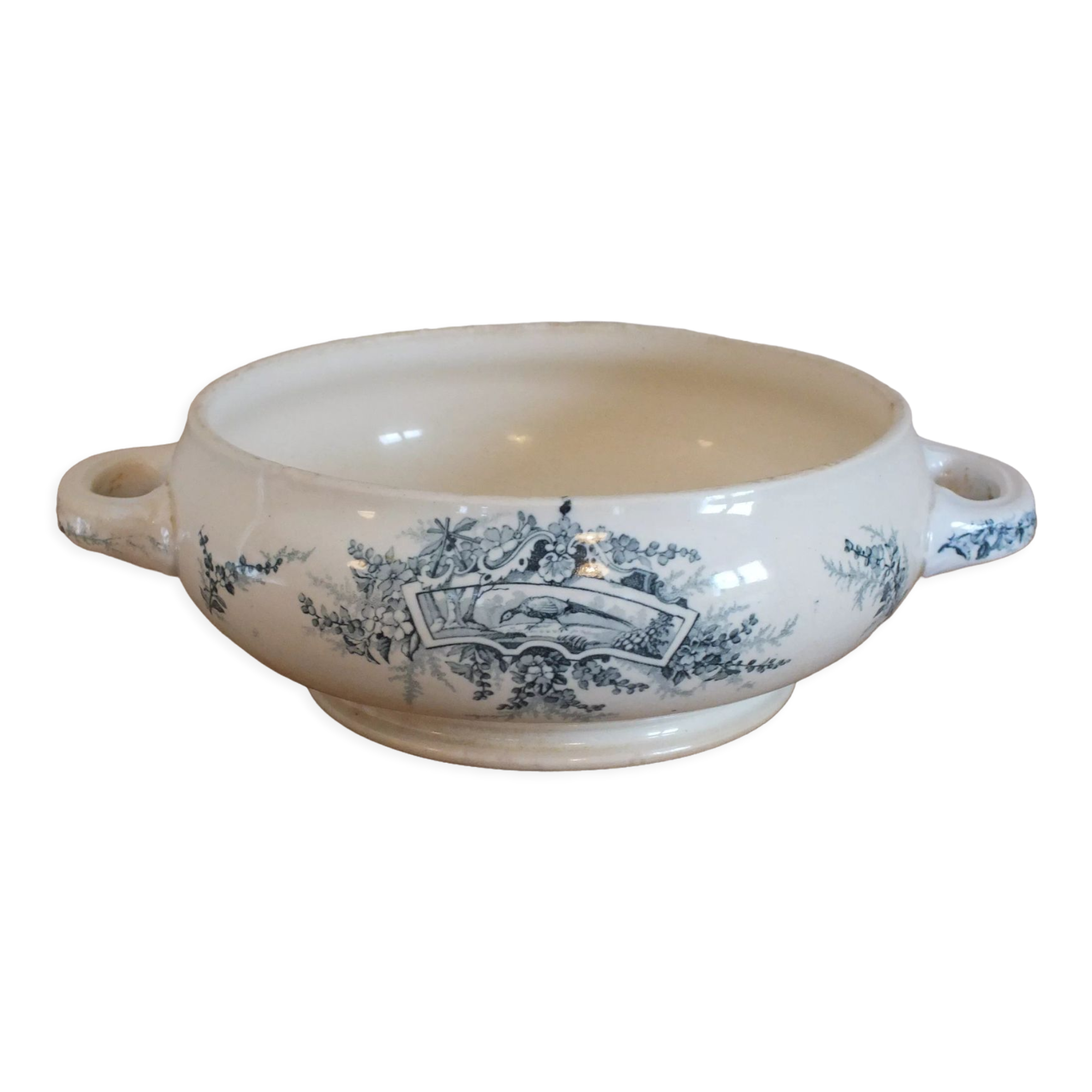 Body of tureen Lunéville Terre de Fer service pheasants