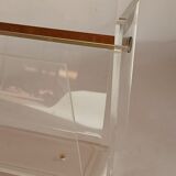 Acrylic magazine rack by David Lange