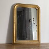 Louis Philippe mirror, late 19th century. Gilded. 88x62.
