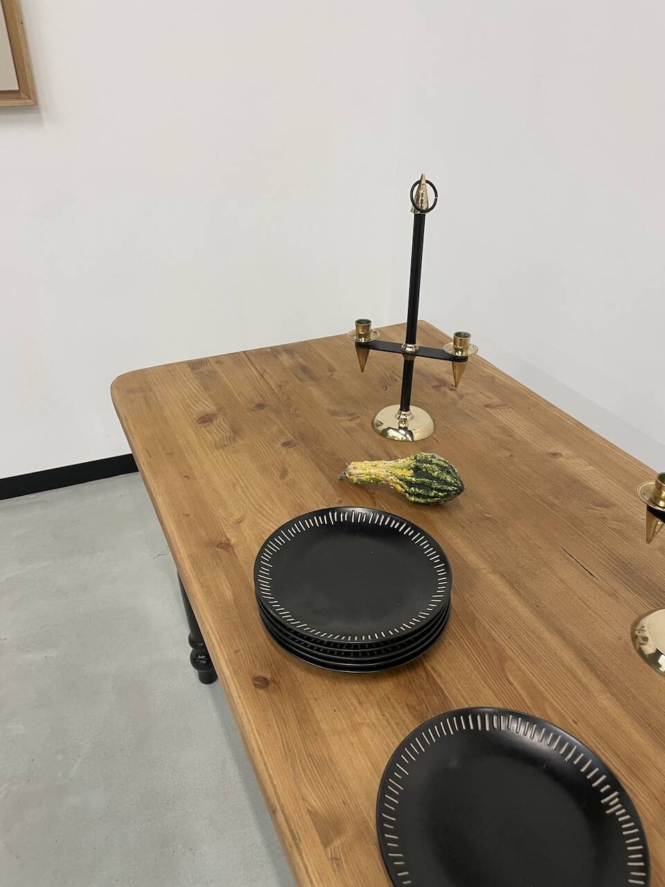 Farm table desk turned legs