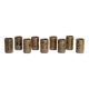 Lot de 9 verres à liqueur ou shot en grès pyrité