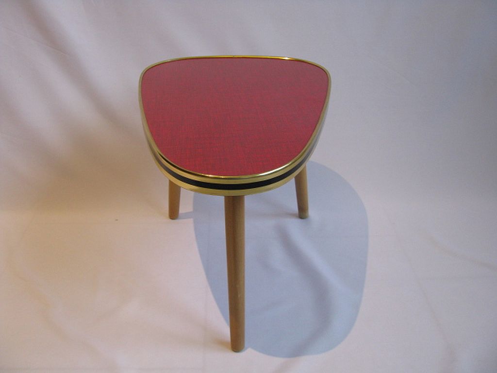 Table d'appoint trépied du milieu du siècle, années 1970