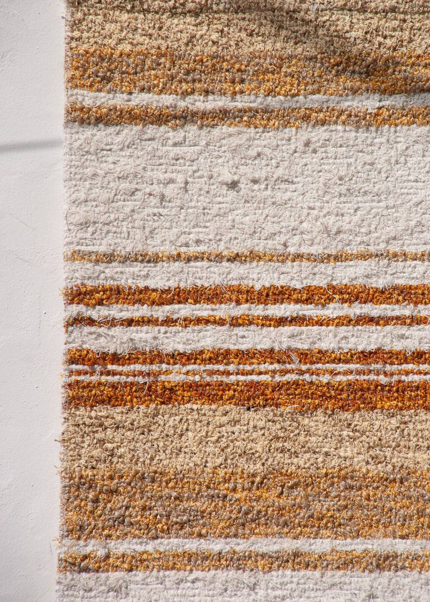 Tapis artisanal tissé main en coton recyclé - 40 x 60 cm