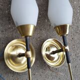 Pair vintage 50s vintage sconces
