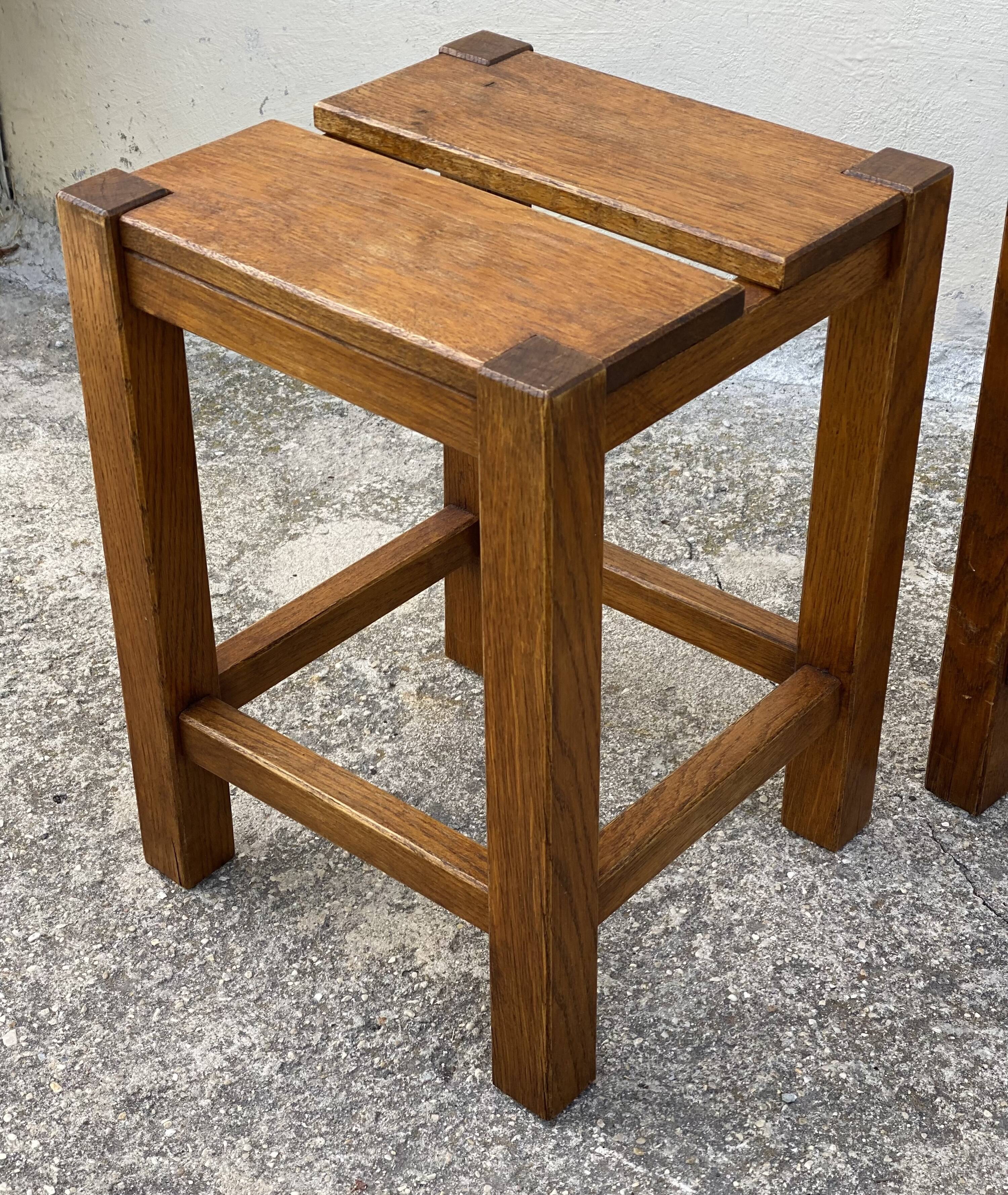 Paire de tabourets vintage 1960