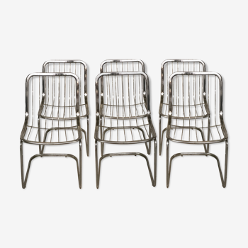 Set de 6 chaises vintage 70s
